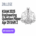 KEAM 2025 Engineering Question Paper with Solution PDF April 29 Shift 2